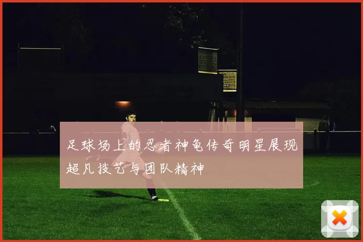 足球场上的忍者神龟传奇明星展现超凡技艺与团队精神